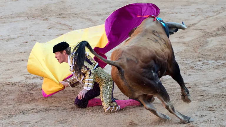 Primera corrida de la Feria del Toro de San Fermín 2024 con toros de La Palmosilla para Diego Urdiales, Fernando Adrián y Borja Jiménez. IÑIGO ALZUGARAY