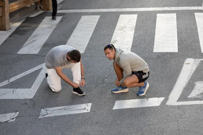 Tercer  encierro de Tafalla con toros de la ganadería Reta. de Casta Navarra. Maite H.Mateo-07