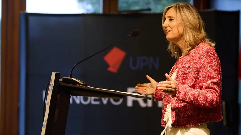 UPN celebra el acto de apertura del nuevo curso político, con la intervención de la presidenta de la formación regionalista, Cristina Ibarrola, para referirse a los retos que afronta Navarra y las líneas de actuación del partido en los próximos meses. IÑIGO ALZUGARAY