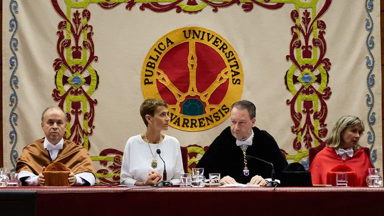 La Universidad Pública de Navarra (UPNA) celebra el acto solemne de apertura del curso académico 2024-25. IÑIGO ALZUGARAY