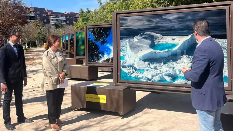 Imagen de la inauguración de la exposición en Tudela. CEDIDA