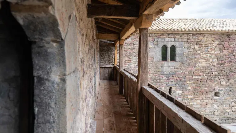 Vista del balc&oacute;n y galer&iacute;a del Palacio de Arce. GOBIERNO DE NAVARRA