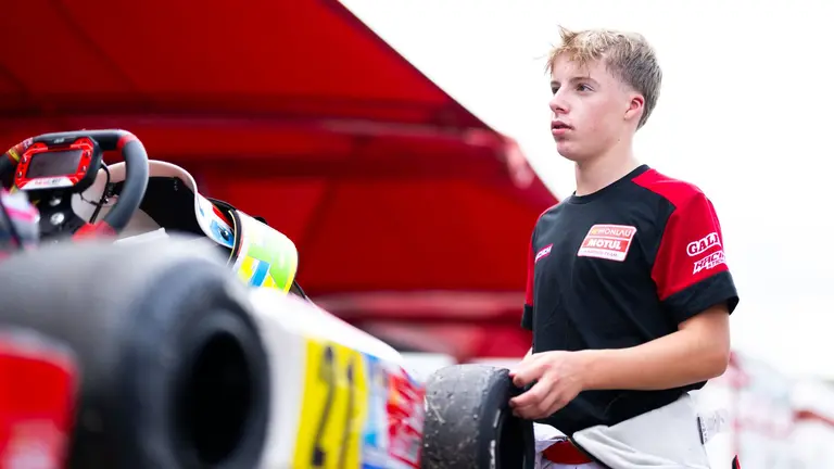 Raúl Zunzarren en el Campeonato de España de Karting de 2024, en categoría Sénior. CEDIDA