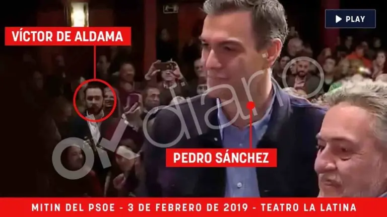 La foto que demuestra que Aldama, el cerebro del ‘caso Ábalos’, fue como VIP a un mitin de Sánchez en 2019- OKDIARIO