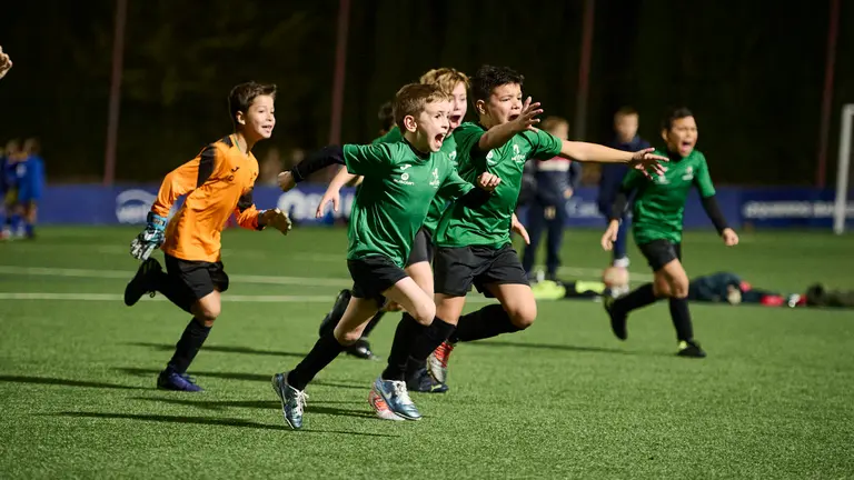 Tercera jornada del Torneo Interescolar de Osasuna con la disputa de la fase previa de la categoría 4º y 3 de Primaria y de la fase previa de la categoría femenina. PABLO LASAOSA