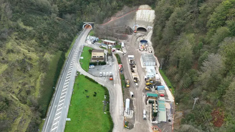 Estado actual de la obra en la boca norte. GOBIERNO DE NAVARRA