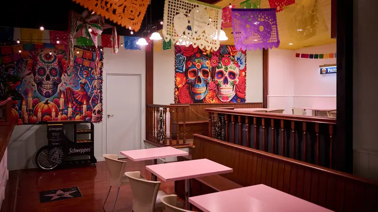 Restaurante mexicano Santa Chula en la calle Bardenas Reales 1 de Pamplona. PABLO LASAOSA