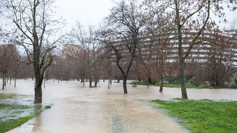Imagen de archivo de una inundación en Pamplona. AYUNTAMIENTO DE PAMPLONA