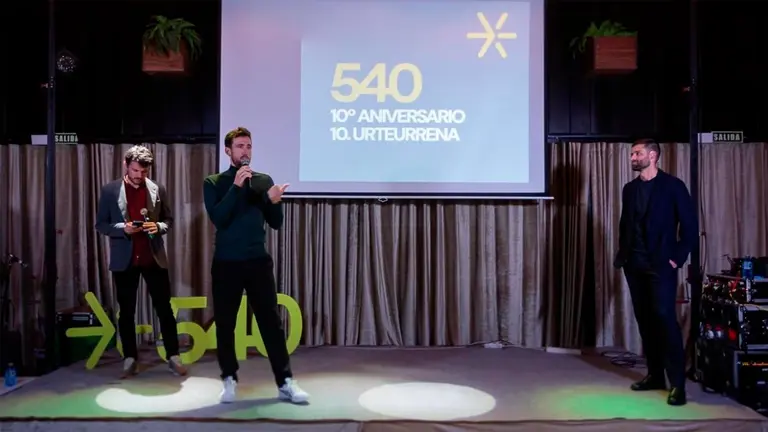 Pablo Albizu, Iker Mariñelarena y Gorka Moreno son los fundadores de 540, una empresa de desarrollo de software navarra que cumple 10 años. CEDIDA