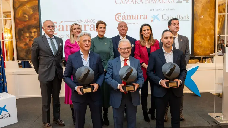 La Cámara de Comercio de Navarra ha entregado esta tarde los Premios Cámara Navarra 2024. CEDIDA