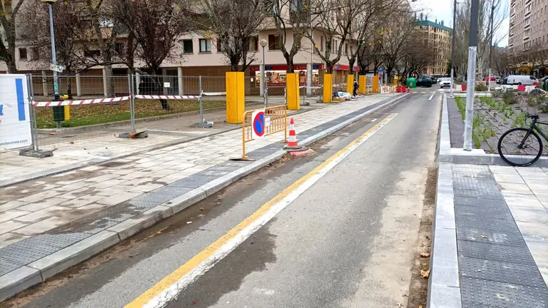 Imagen de archivo de las obras en Iturrama. CEDIDA