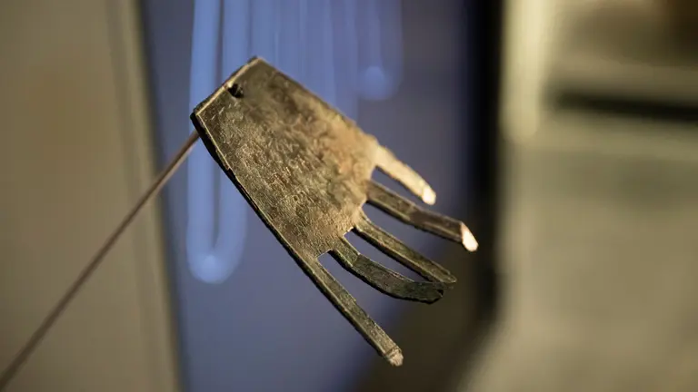 La Mano de Irulegi, en el Museo de Navarra. GOBIERNO DE NAVARRA