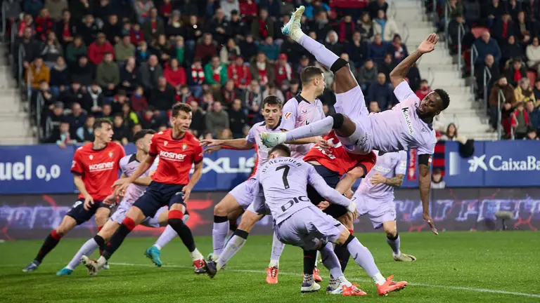 Partido de La Liga EA Sports entre CA Osasuna y Athletic Club disputado en el estadio de El Sadar en Pamplona. IÑIGO ALZUGARAY