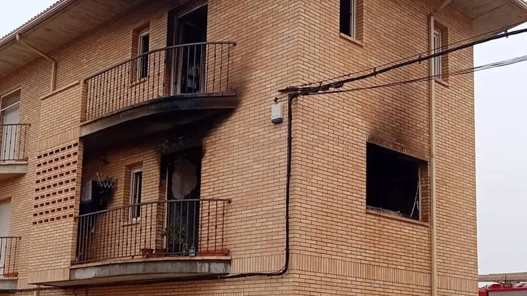 Edificio en el que se ha producido la explosión. POLICÍA FORAL