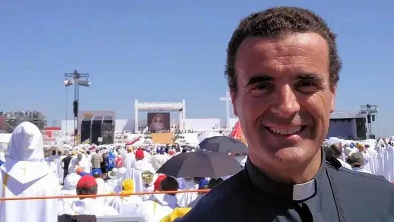 Ignacio Manterola Belzunce en la Jornada Mundial de la Juventud que se celebró en Cracovia. COLEGIO ORVALLE