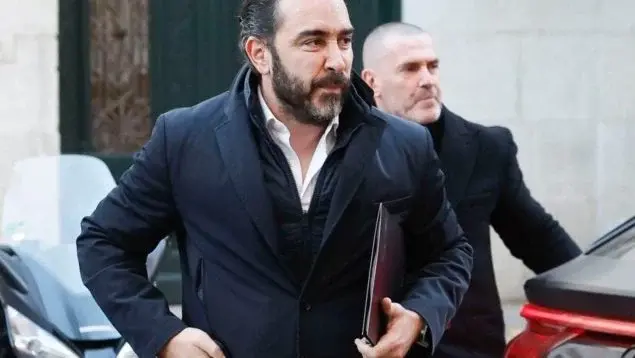 Víctor de Aldama a su salida del Tribunal Supremo.