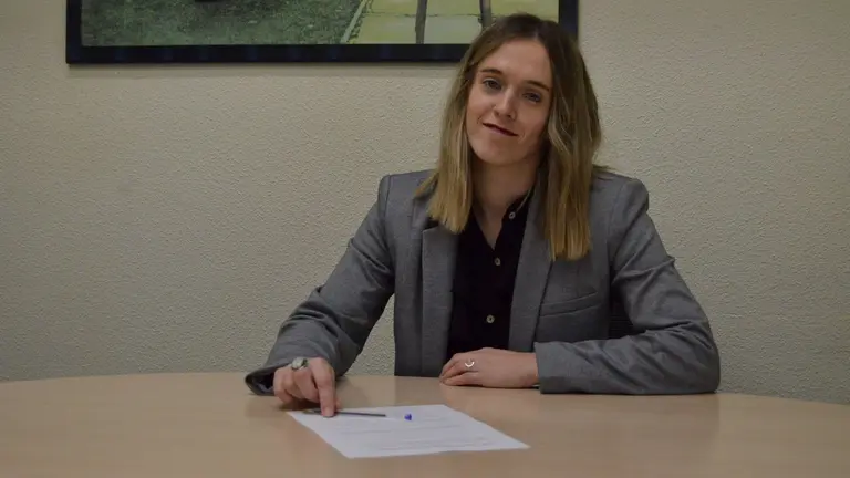 Andrea Lusarreta, nueva presidenta de la Federación Navarra de Pelota Vasca. CEDIDA