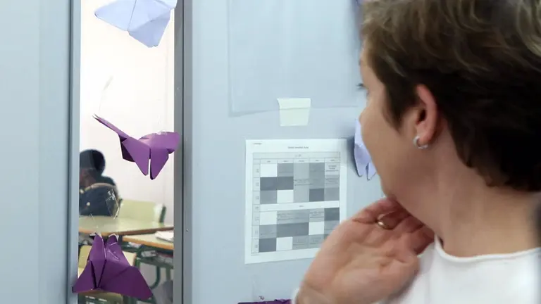 Archivo - Aula del IESO La Paz de Cintruénigo. - GOBIERNO DE NAVARRA - Archivo