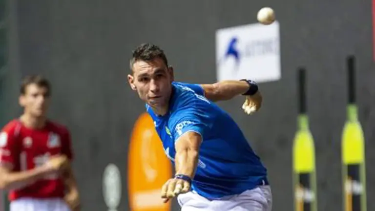 El pelotari navarro Diego Iturriaga fue profesional durante seis años. Foto Baiko Pelota.