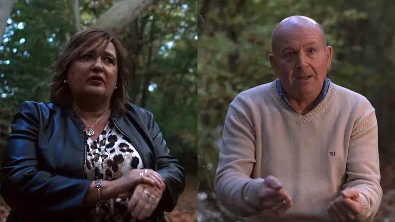 Eva Alves y Mariano Asín en sendos fotogramas del programa emitido por Cuarto Milenio. CUARTO MILENIO