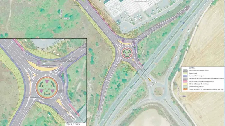 Intervención prevista en la conexión de la ronda de Pamplona con Mutilva.
GOBIERNO DE NAVARRA