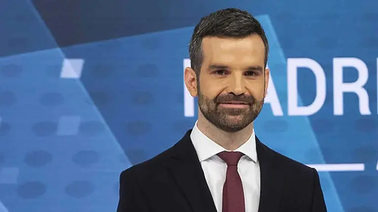 Jon Ariztimuño en un plató de Telemadrid. EUROPA PRESS