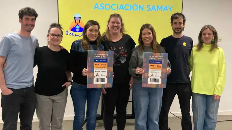 Leyre Urra y Ainara poceiro, las dos navarras que participarán en el segundo campamento con jóvenes con discapacidad en Guatemala. ONG SAMAY