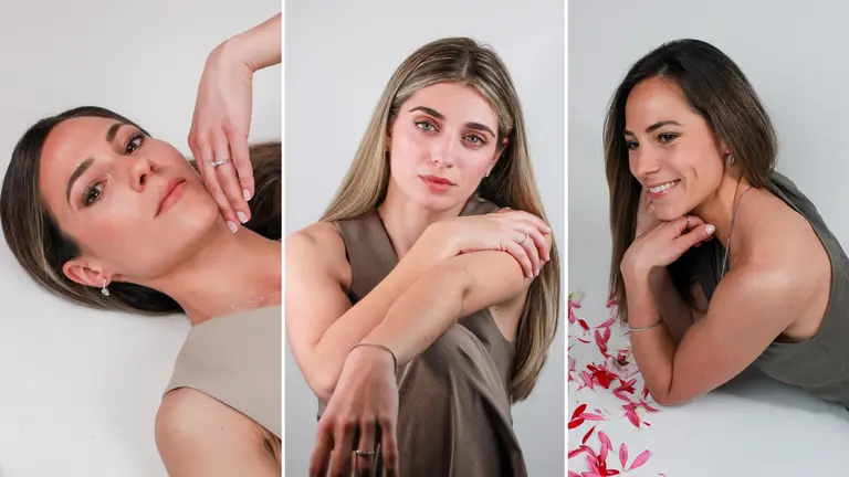 Modelos de BIJOYA con joyas de oro de 18 quilates y diamante. CEDIDA