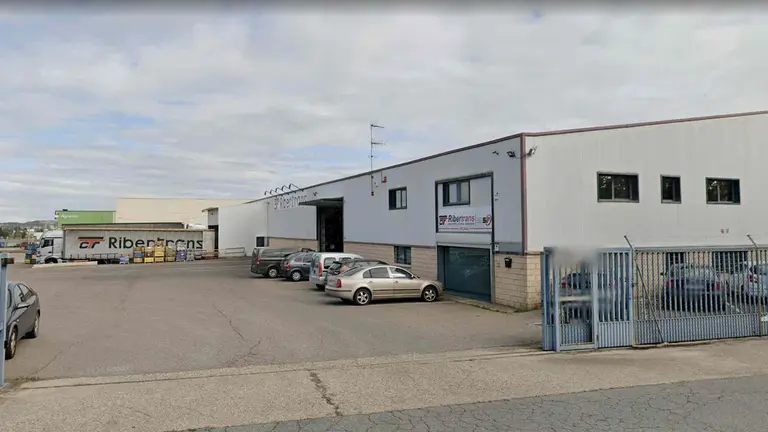 Instalaciones de la empresa Ribertrans en Fontellas. GOOGLEMAPS