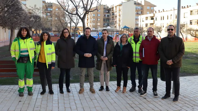 Visita a las obras del parque Tejerías en Tudela. AYUNTAMIENTO DE TUDELA