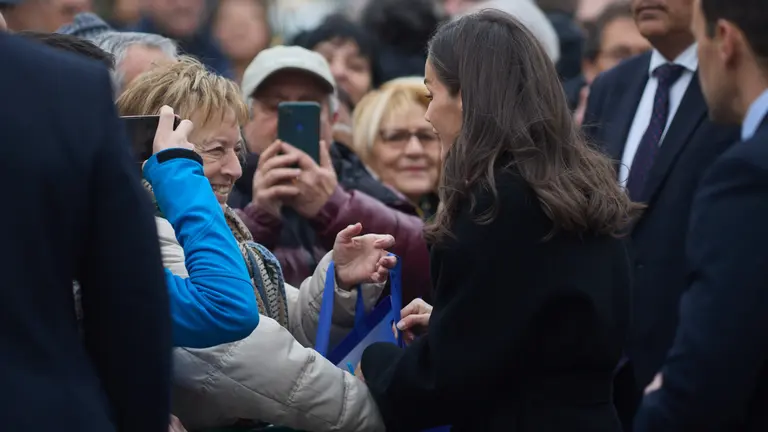 La reina Letizia visita Tudela para asistir a la Muestra de Cine Español. IÑIGO ALZUGARAY