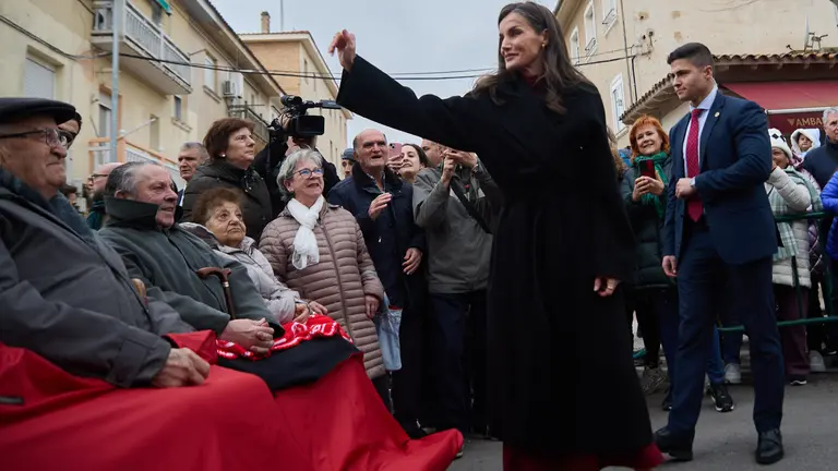 La reina Letizia visita Tudela para asistir a la Muestra de Cine Español. IÑIGO ALZUGARAY