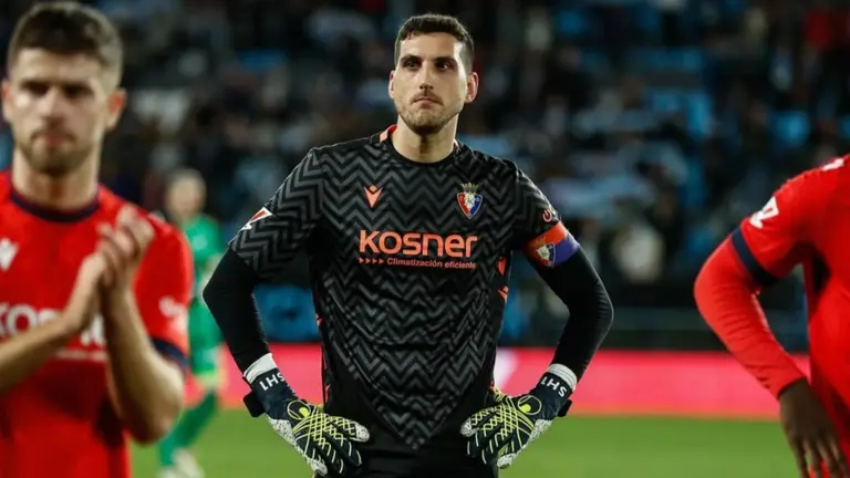 Sergio Herrera durante el partido ante el Celta. Sergioherrera