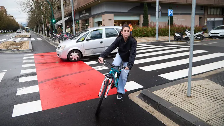 La Gerencia y la Comisión de Urbanismo del Ayuntamiento de Pamplona visitan las obras del corredor sostenible de la avenida de Pío XII. IÑIGO ALZUGARAY