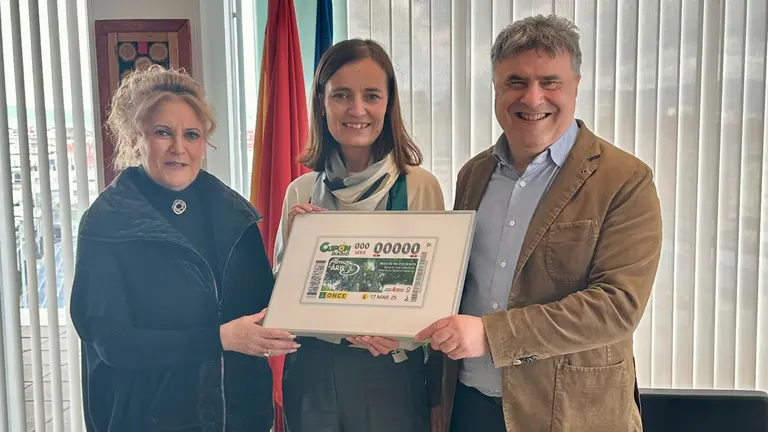 Imagen del cupón de la ONCE con el Haya de los Tres Brazos de la Selva de Irati. CEDIDA