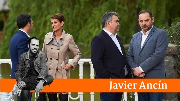 El Ministro Ábalos visita Pamplona en un acto junto a Santos Cerdán, María Chivite y Toni Magdaleno.