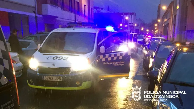 Una patrulla de la Policía Municipal de Pamplona. CEDIDA