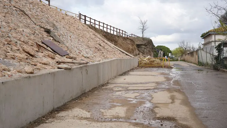 Imagen de los trabajos en el Camino Bardón de Corella. CEDIDA