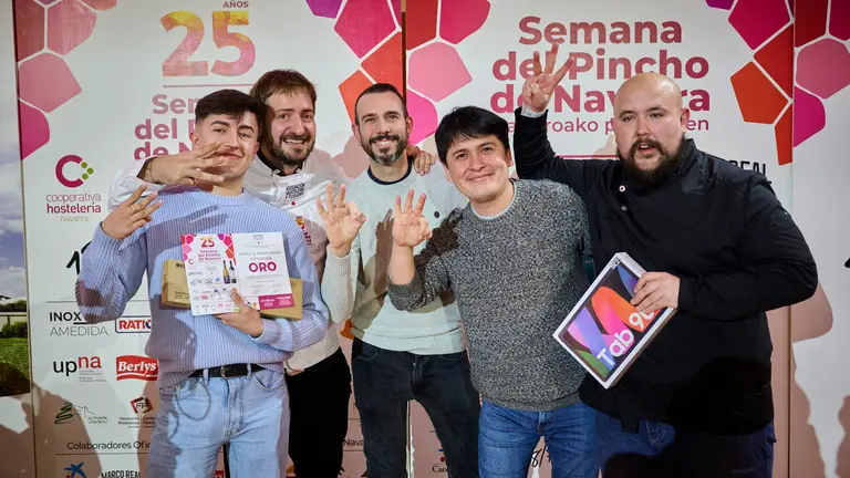 Baserriberri, ganador de la 25 Semana del Pincho de Navarra. PABLO LASAOSA