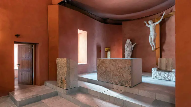 Capilla construida en Plasencia por la que ha sido premiado el arquitecto navarro Pablo Guillén Llanos. CEDIDA