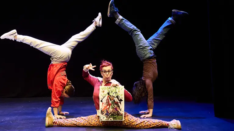 Presentación de la gala de circo que tendrá lugar el 25 de abril para presentar la asociación de circo de Navarra, NAZE. IÑIGO ALZUGARAY