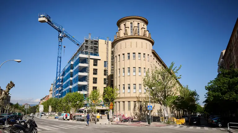 Obras de las viviendas de Maristas en Pamplona. PABLO LASAOSA