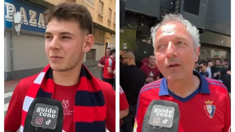 Aficionados rojillos eligen el mayor ídolo de la historia de Osasuna. TIKTOK @GUIDOCONE