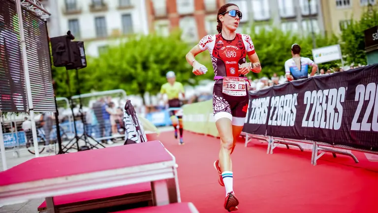 Imagen de otra edición del Half Triathlon Pamplona. CEDIDA