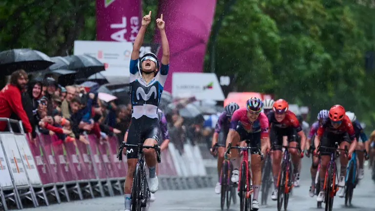 Dieciocho equipos participan en la 'Navarra Women’s Elite Classic 2025' con salida y meta en Pamplona. PABLO LASAOSA