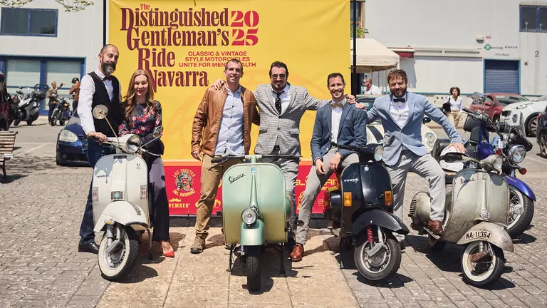 Ruta motera The Distinguished Gentleman's Ride Navarra 2025. PABLO LASAOSA