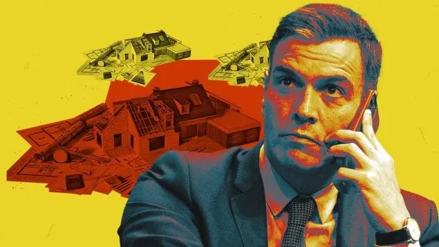 Fotomontaje con una imagen del presidente de España, Pedro Sánchez. OK DIARIO