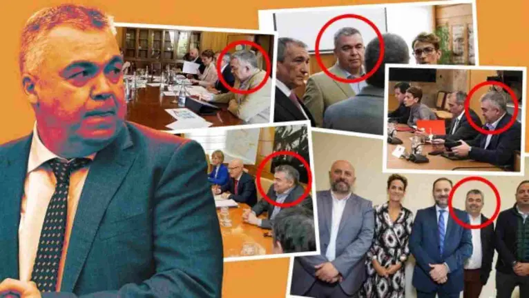 Reuniones de Santos Cerdán en ministerios. OK DIARIO