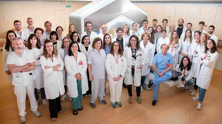 Equipo de la Unidad Funcional integrada de Radioterapia del Hospital Universitario de Navarra. GOBIERNO DE NAVARRA