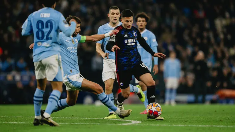 Roony Bardghji, en un encuentro de la pasada Champions League ante el Manchester City. INSTAGRAM